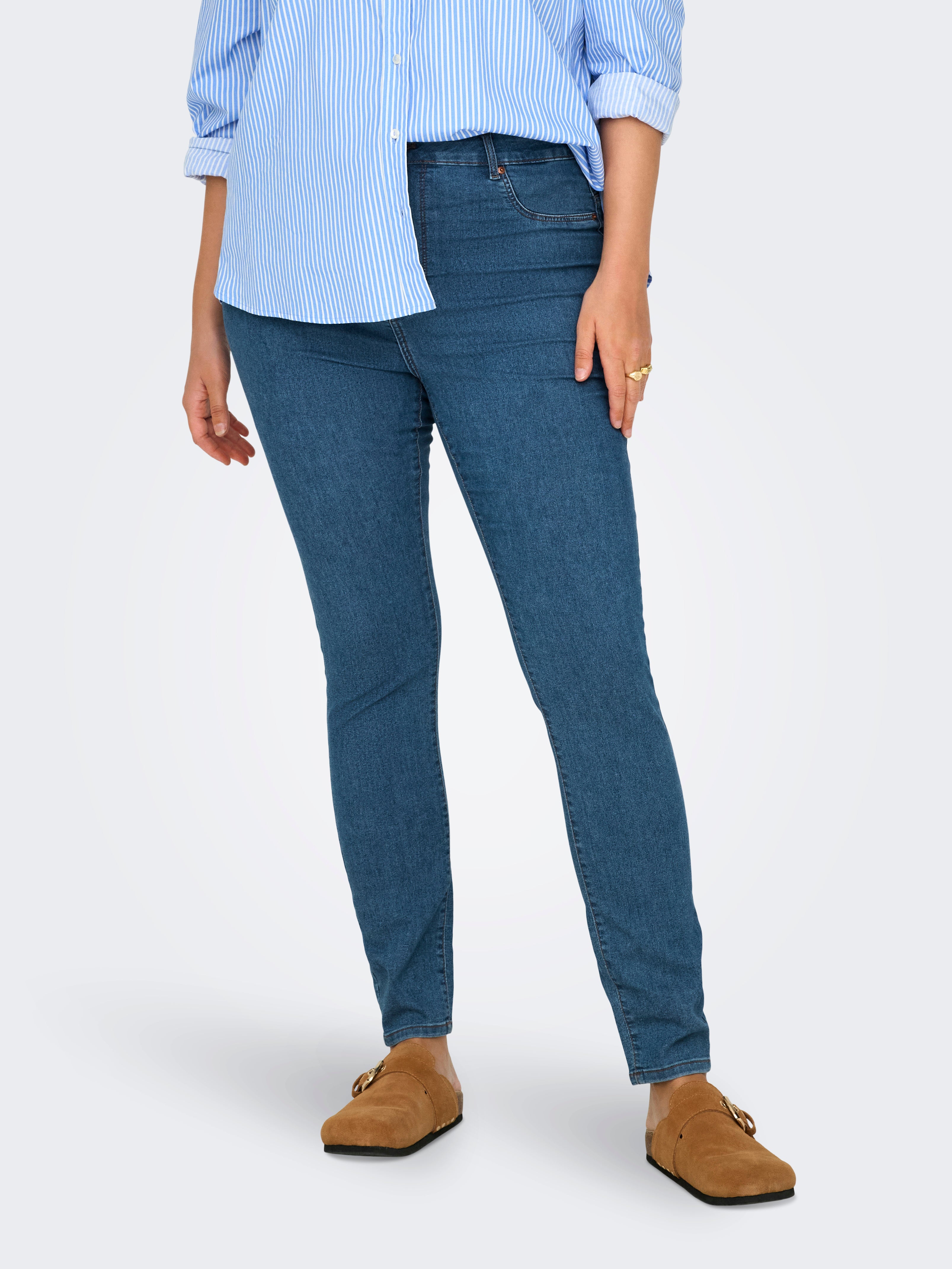 Carmila-iris Hohe Taille Skinny Fit Jeans