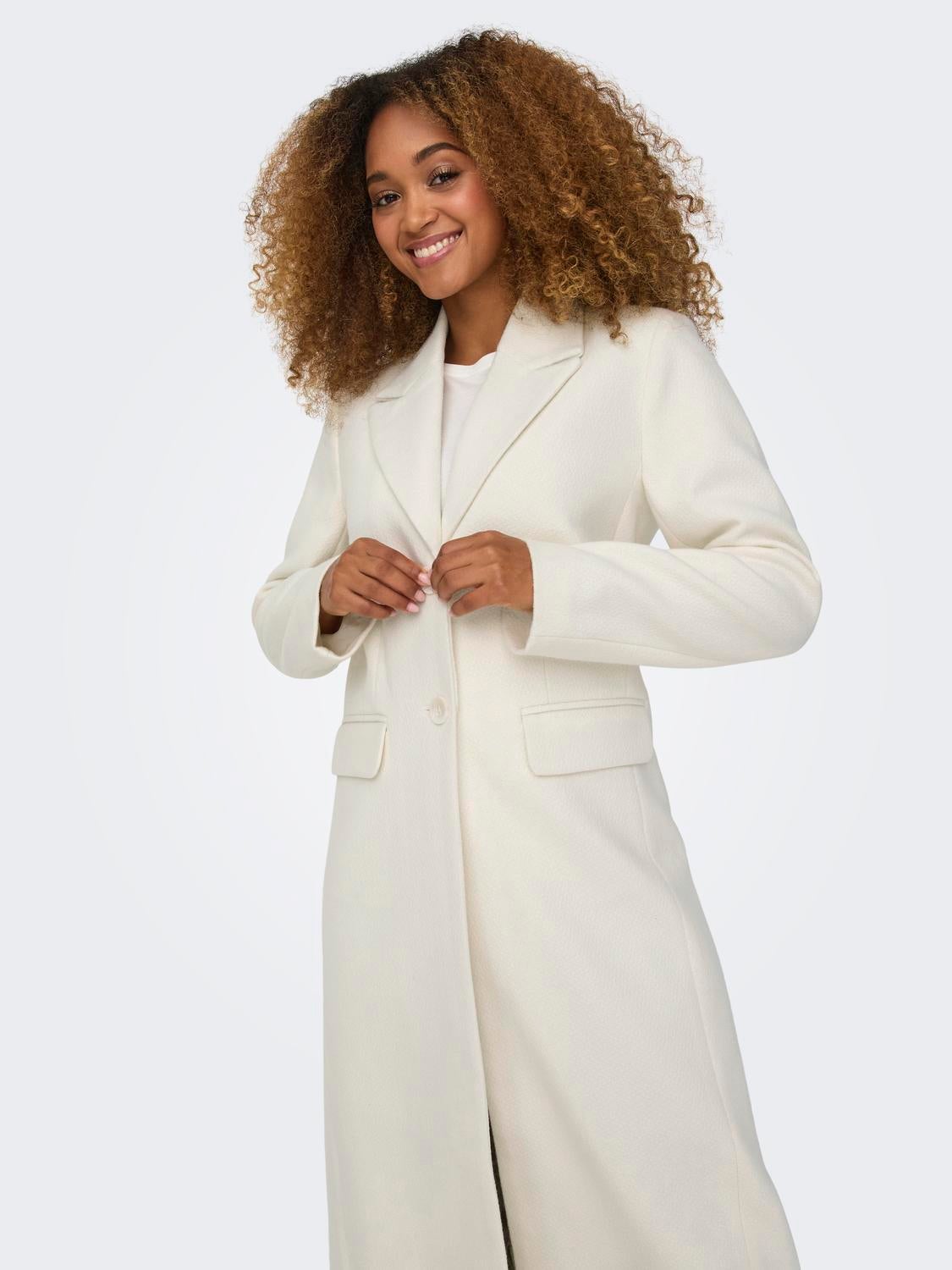 White wool clearance coat women