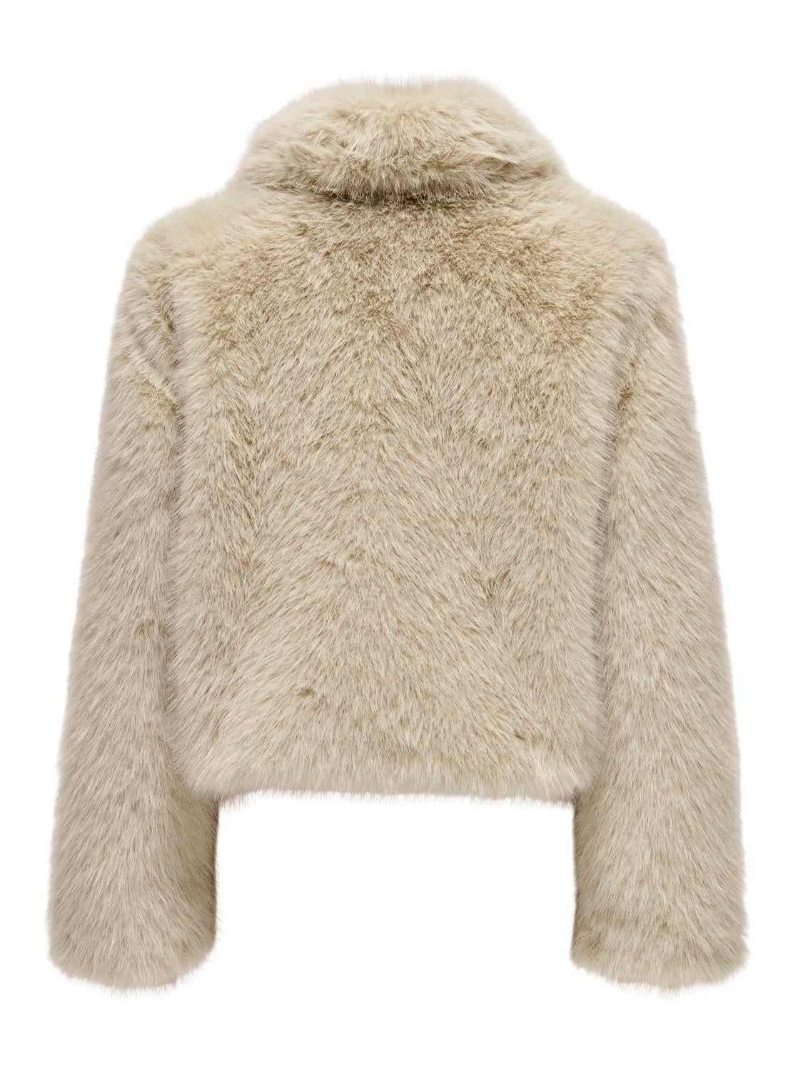 Only faux fur shop cropped coat