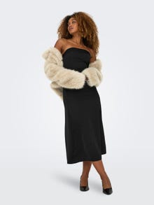 ONLY Faux fur jacket -Pumice Stone - 15328829