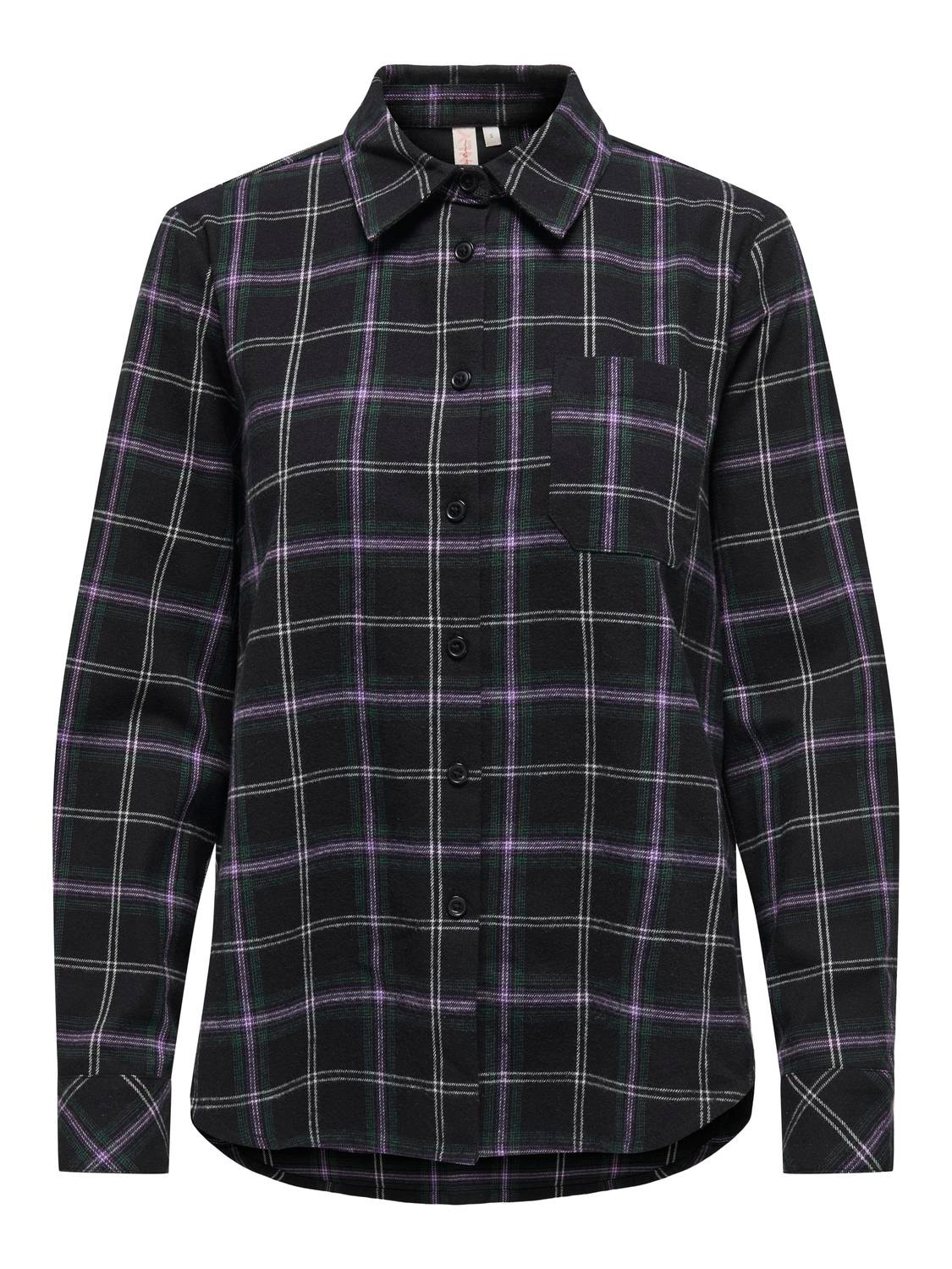 ONLY Checkered shirt -Black - 15328831