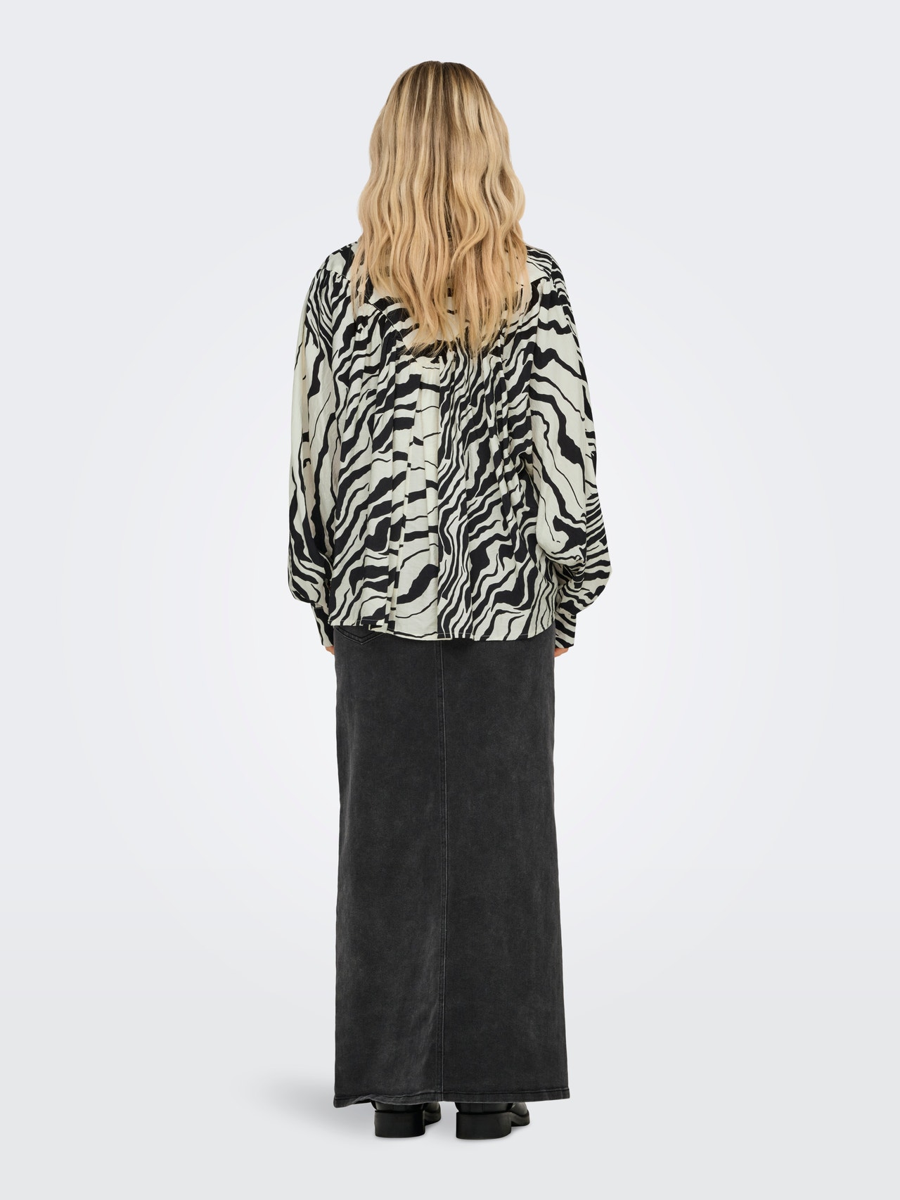 ONLY Ruumikas lõige Särgikrae Särk -White - 15328903