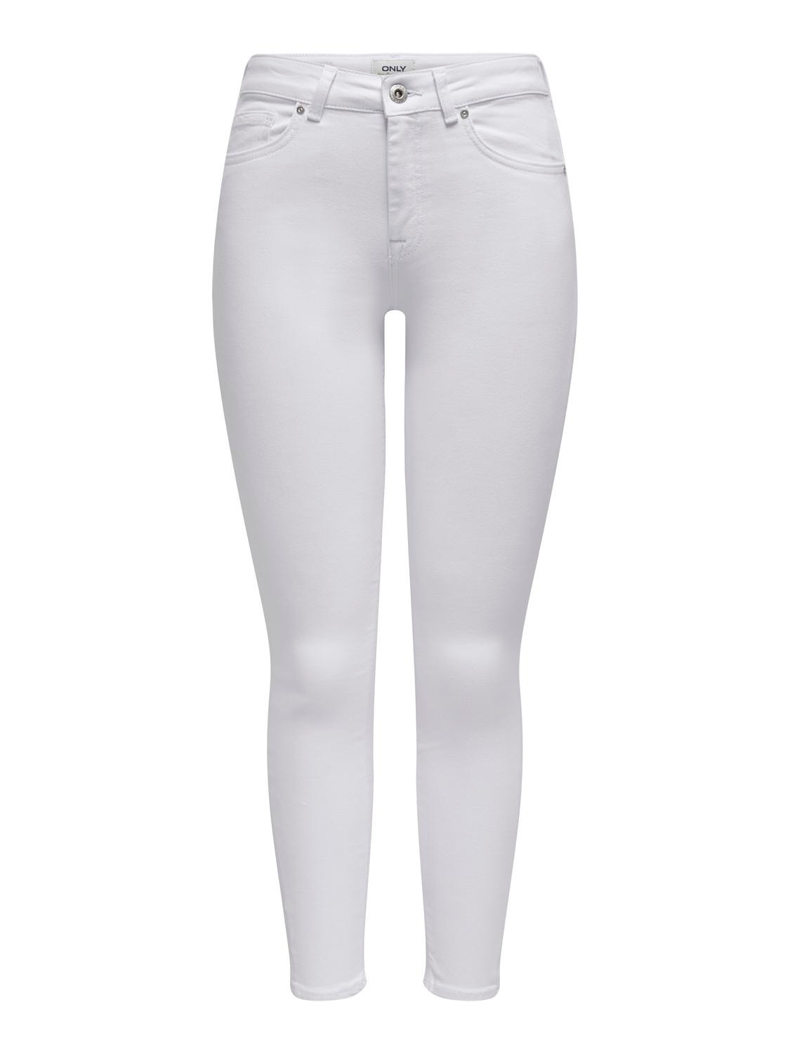 ONLY Skinny Fit Mittlere Taille Jeans -White - 15329124
