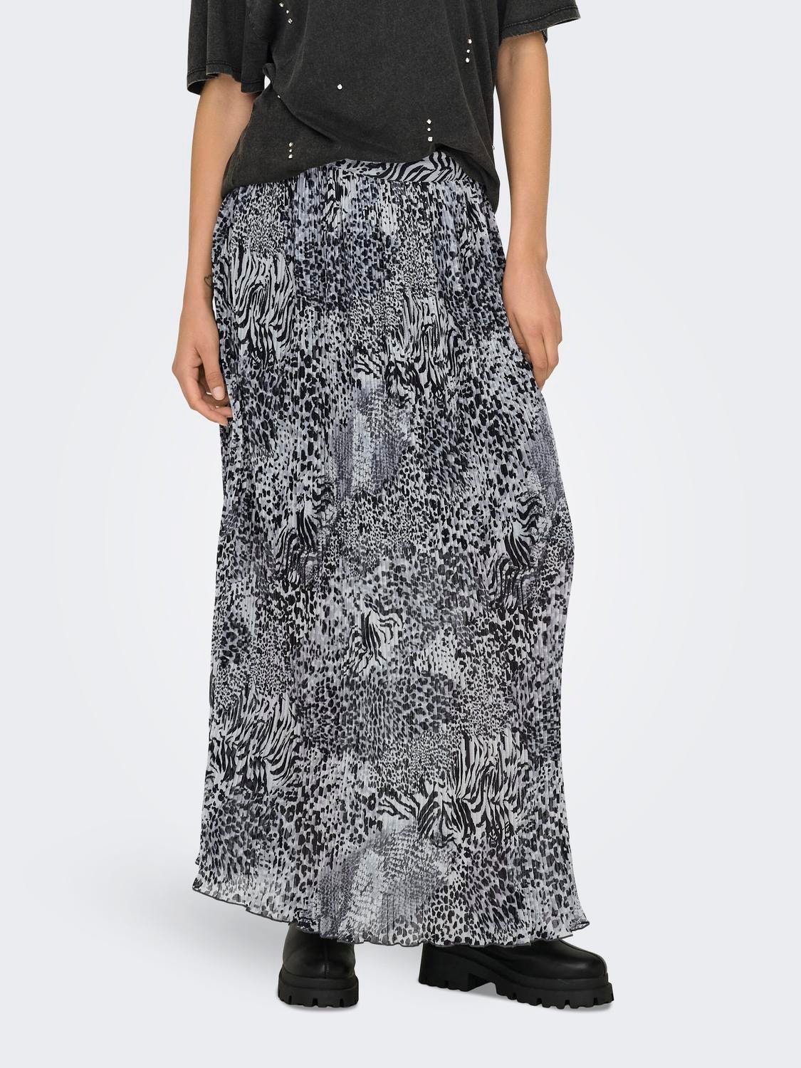 ONLY Long skirt -Gray Violet - 15329220