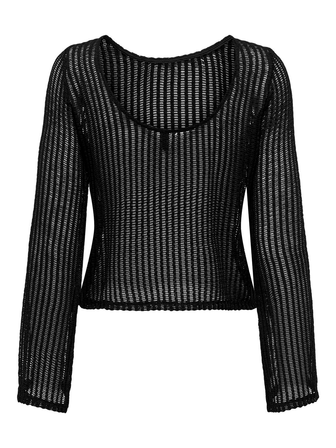 ONLY Normal geschnitten Rundhals Top -Black - 15329364