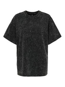 ONLY Sweat-shirt Regular Fit Col rond Épaules tombantes -Black - 15329425
