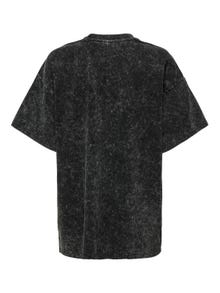 ONLY Regular Fit Round Neck Dropped shoulders Sweatshirt -Black - 15329425