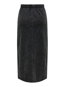 ONLY Midi sweat skirt -Black - 15329426