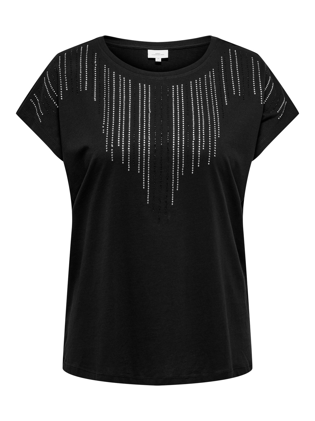 ONLY curvy Glitter detailed top -Black - 15329440