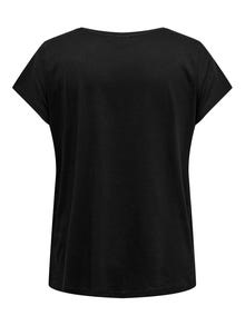 ONLY Regular Fit O-hals T-skjorte -Black - 15329440