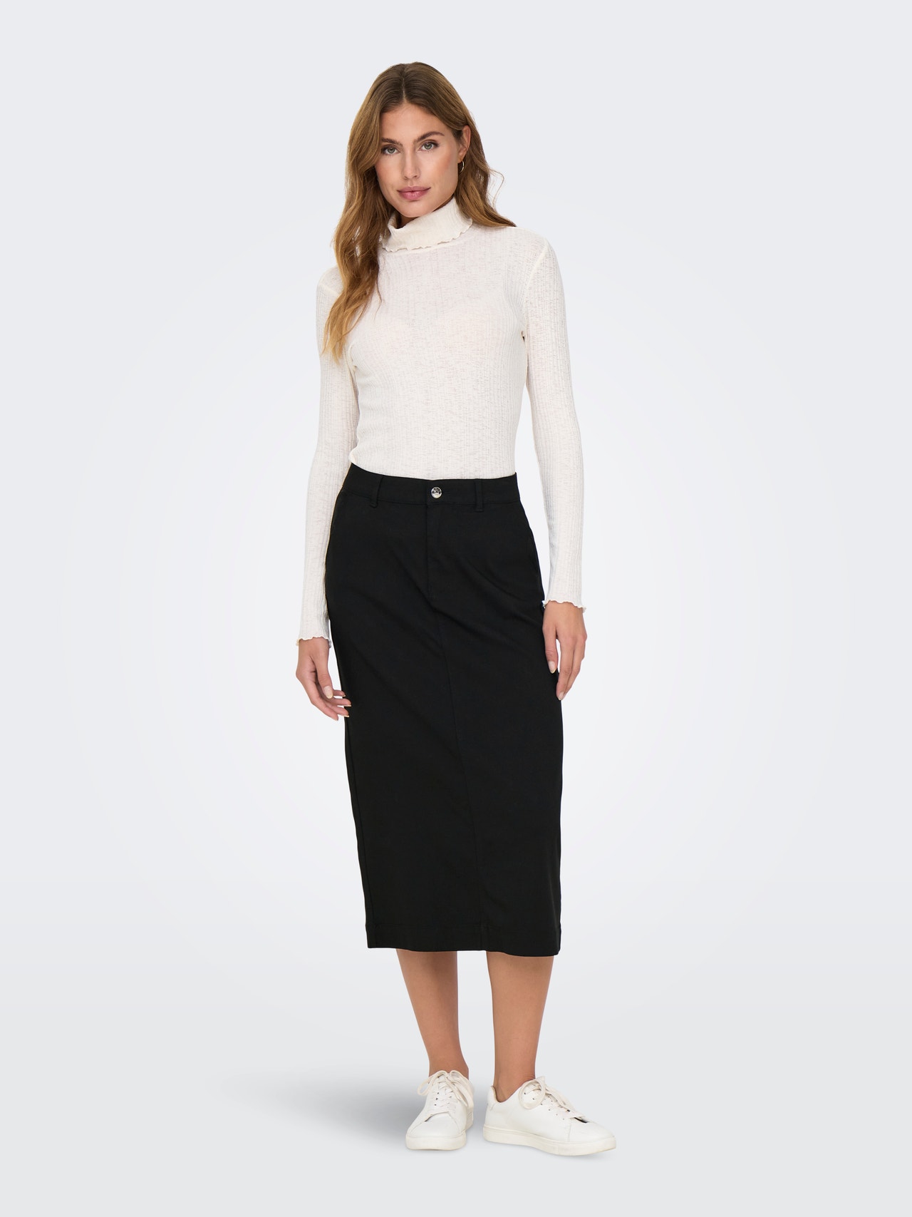 ONLY Midi skirt -Black - 15329589