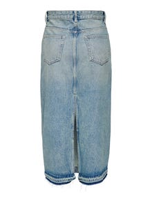ONLY Keskmine vöökoht Pikk seelik -Medium Blue Denim - 15329944
