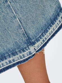 ONLY Keskmine vöökoht Pikk seelik -Medium Blue Denim - 15329944
