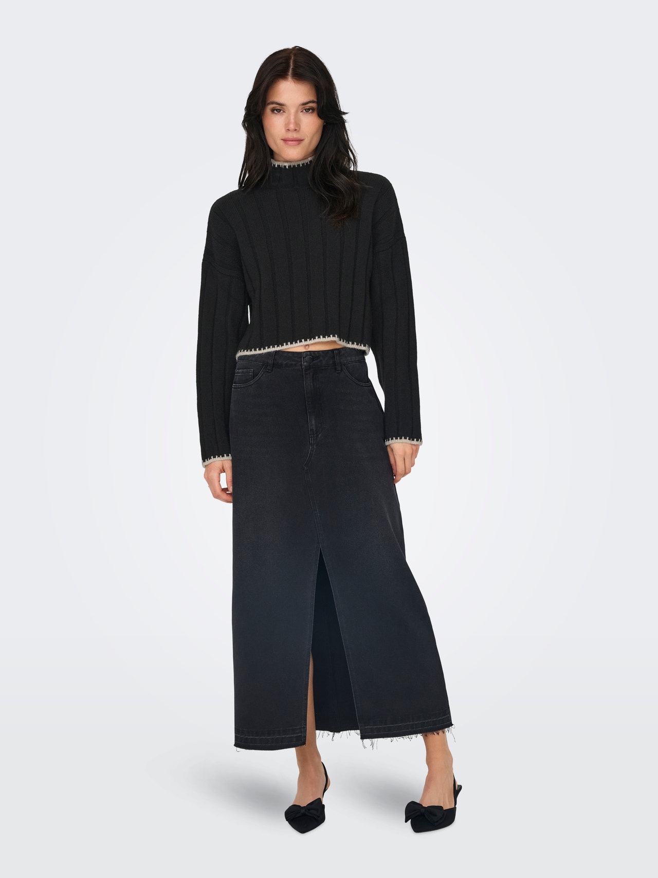 ONLY ONLCHICK Striktrøje -Black - 15329963