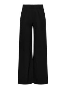 ONLY Pantalones Corte wide leg Cintura alta -Black - 15330134