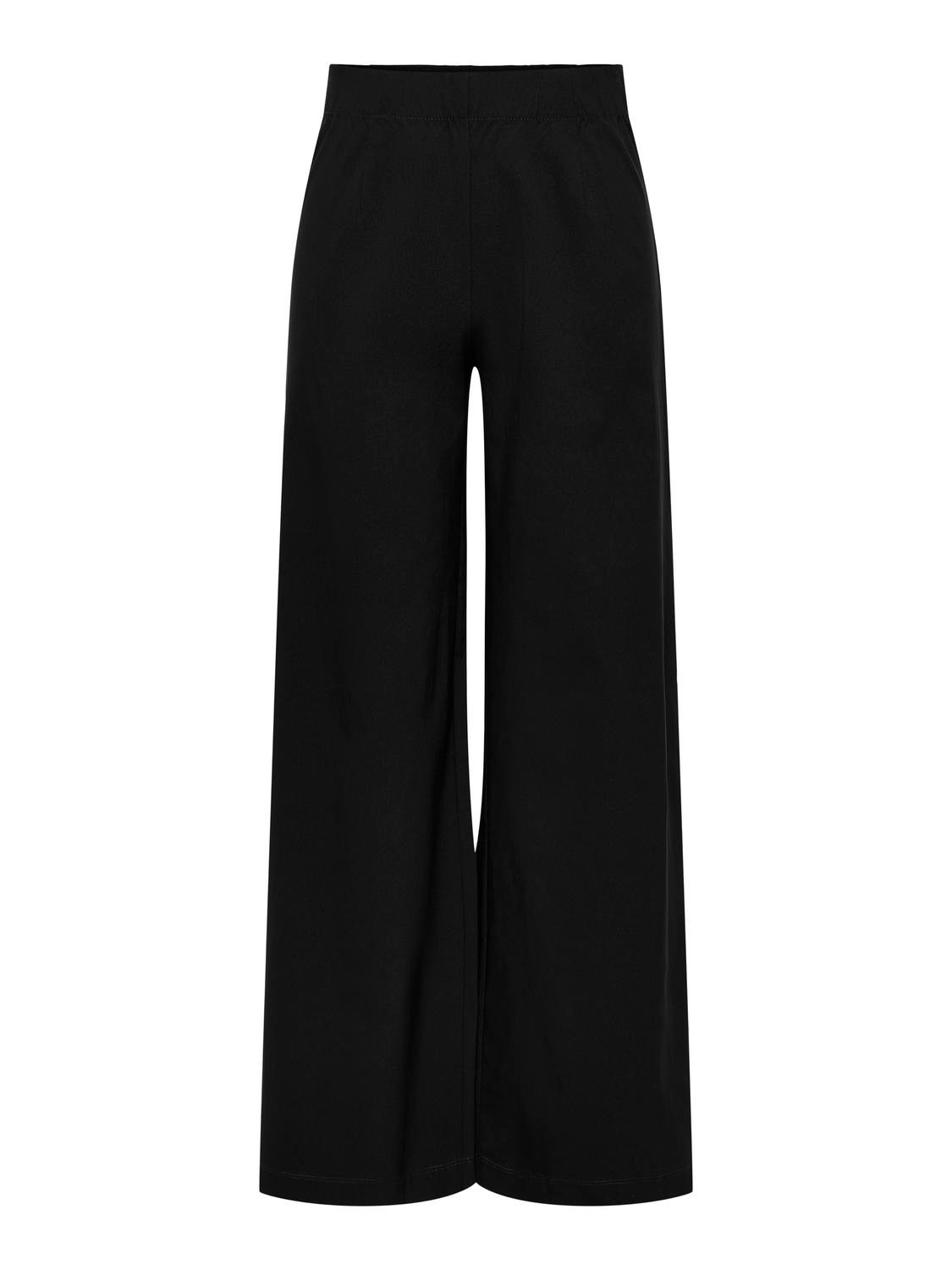 ONLY Pantaloni Wide Leg Fit Vita alta -Black - 15330134