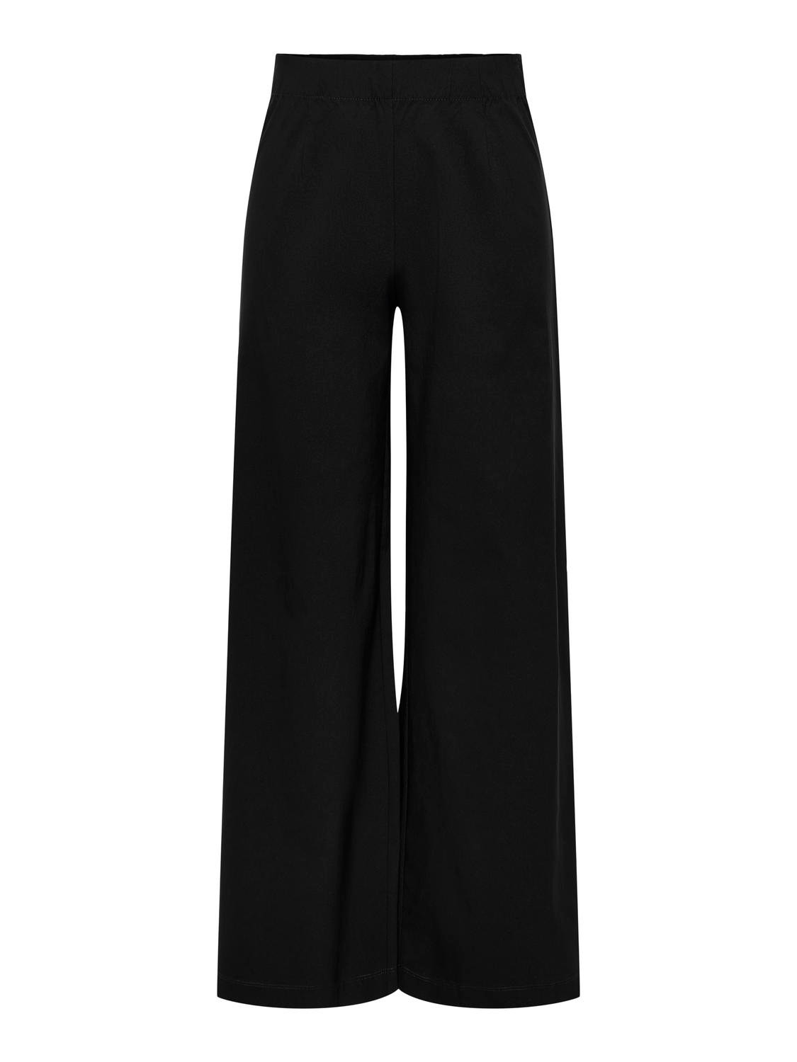 ONLY Pantalons Wide Leg Fit Taille haute -Black - 15330134