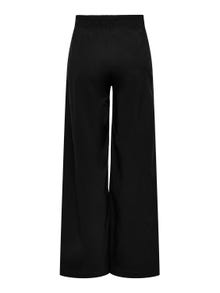 ONLY Pantalones Corte wide leg Cintura alta -Black - 15330134