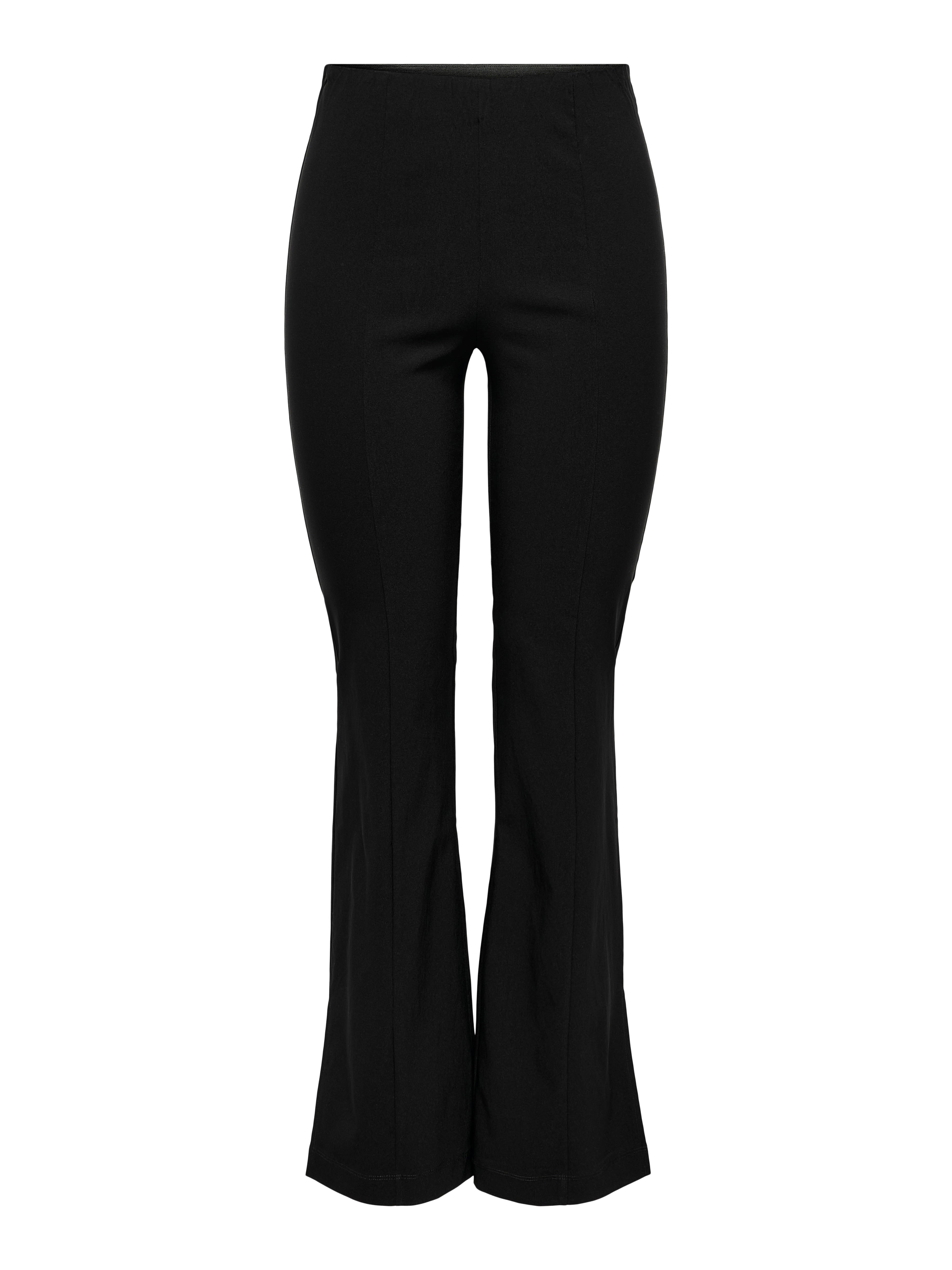 ONLFIONA Mittlere Taille Ausgestellt Hose | Schwarz | ONLY®