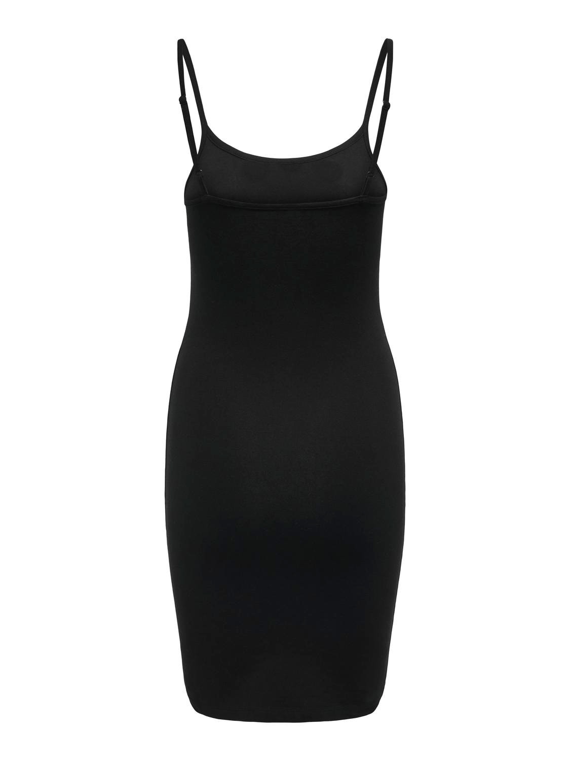 ONLY Slim Fit V-Neck Adjustable straps Short dress -Black - 15330216