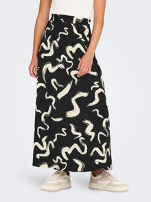 ONLY Vidukļa vidusdaļa Garie svārki -Black - 15330244