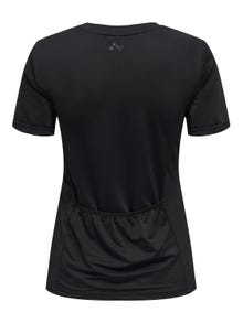 ONLY O-hals trænings t-shirt -Black - 15330279