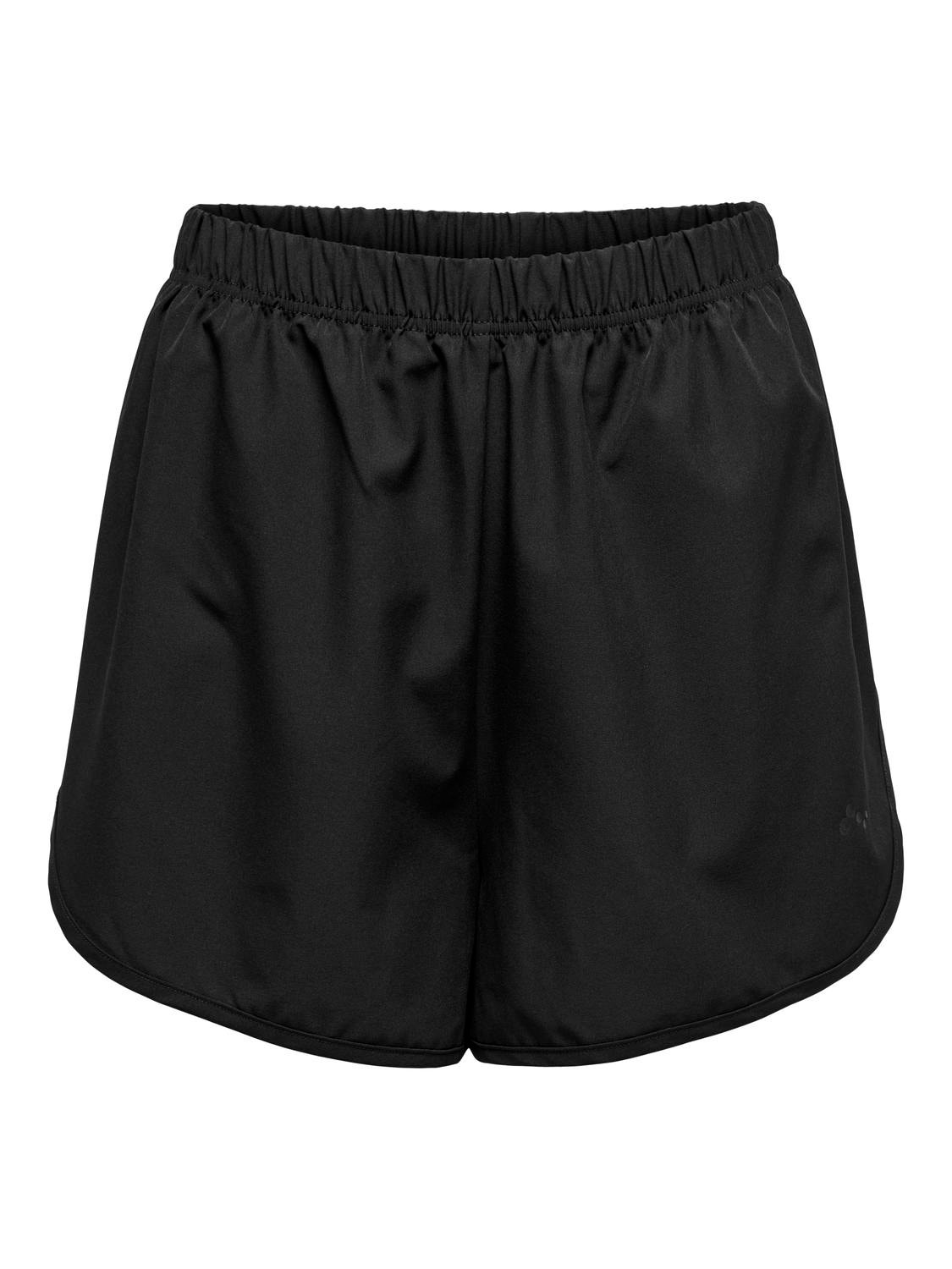 ONLY High waist training shorts -Black - 15330284