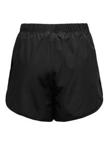ONLY Shorts Corte loose Cintura alta Aberturas laterales -Black - 15330284