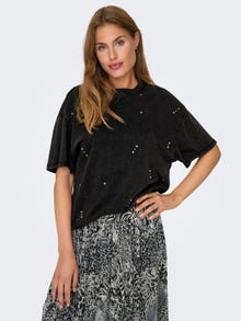 ONLY Normal geschnitten Rundhals Top -Black - 15330597