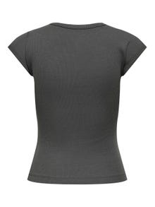ONLY Slim fit o-neck t-shirt -Magnet - 15330636