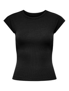 ONLY Regular fit O-hals Vleermuismouwen Top -Black - 15330636