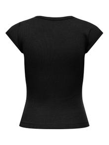 ONLY Regular fit O-hals Vleermuismouwen Top -Black - 15330636