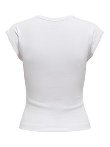 ONLY Regular fit O-hals Vleermuismouwen Top -Bright White - 15330636