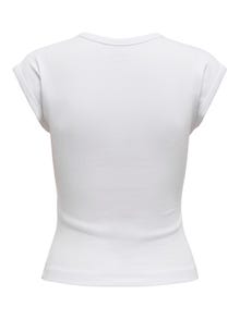 ONLY Tops Regular Fit Col rond Manches chauve-souris -Bright White - 15330636