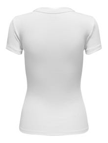 ONLY Regular fit O-hals Top -Bright White - 15330639