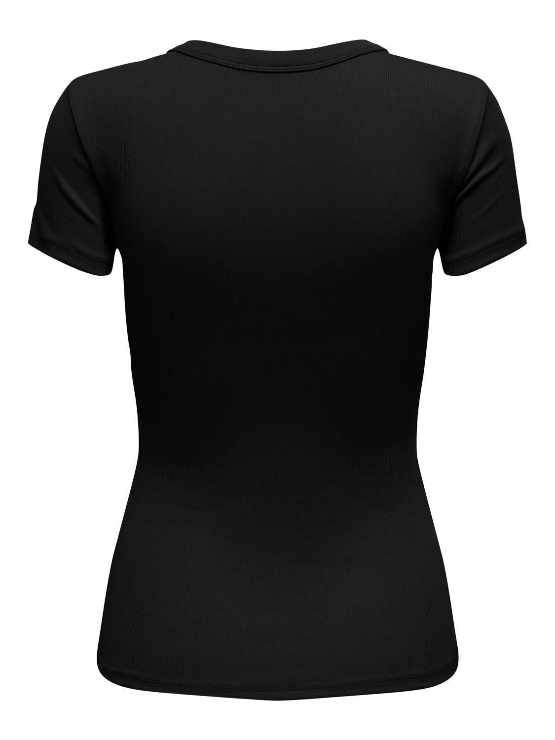 ONLY Normal geschnitten Rundhals Top -Black - 15330639