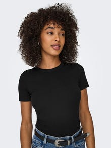 ONLY Regular fit O-hals Top -Black - 15330639