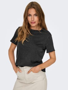 ONLY Tops Regular Fit Col rond -Black - 15330656