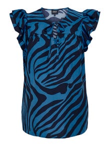 ONLY Tavapärane lõige V-kaelus Top -Déja Vu Blue - 15330687