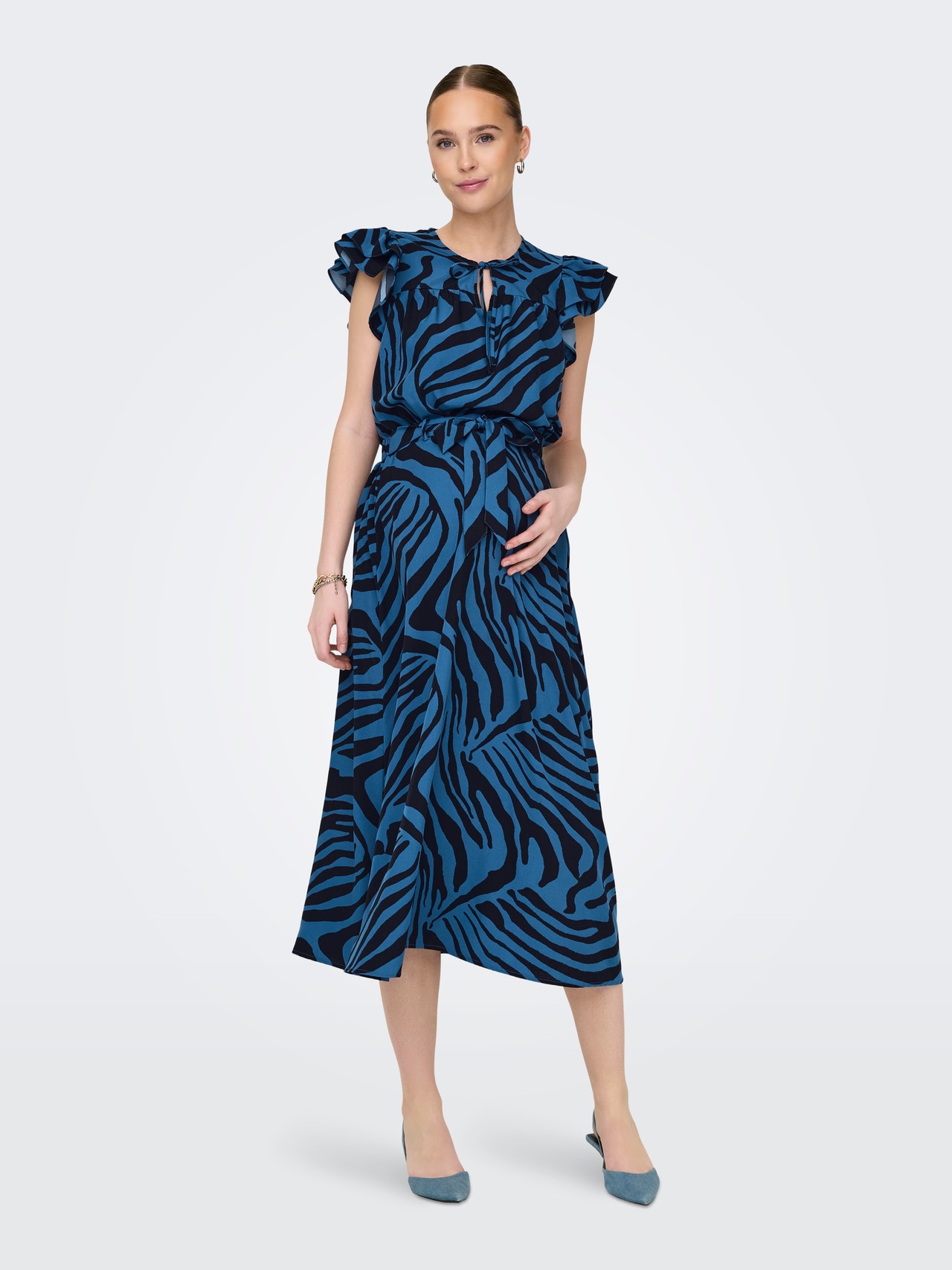 ONLY Tavapärane lõige V-kaelus Top -Déja Vu Blue - 15330687