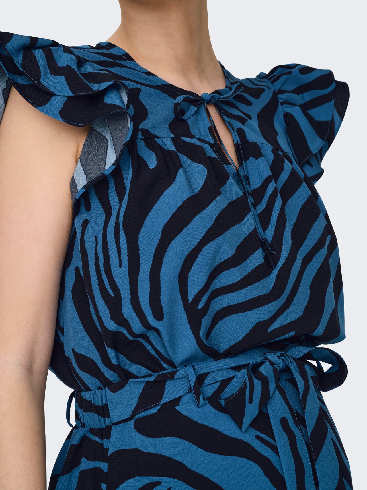 ONLY Tavapärane lõige V-kaelus Top -Déja Vu Blue - 15330687