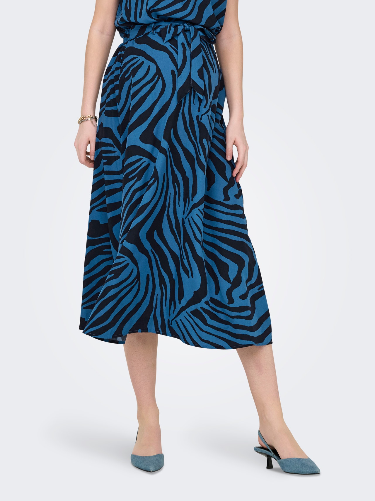 ONLY Long skirt -Déja Vu Blue - 15330691
