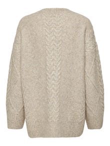 ONLY JDYSILJA Gebreide pullover -Oatmeal - 15330701