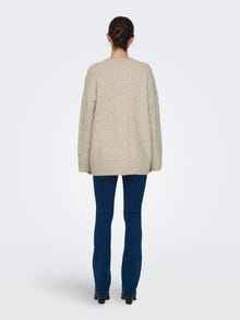 ONLY JDYSILJA Gebreide pullover -Oatmeal - 15330701
