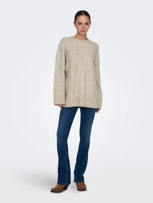 ONLY JDYSILJA Gebreide pullover -Oatmeal - 15330701