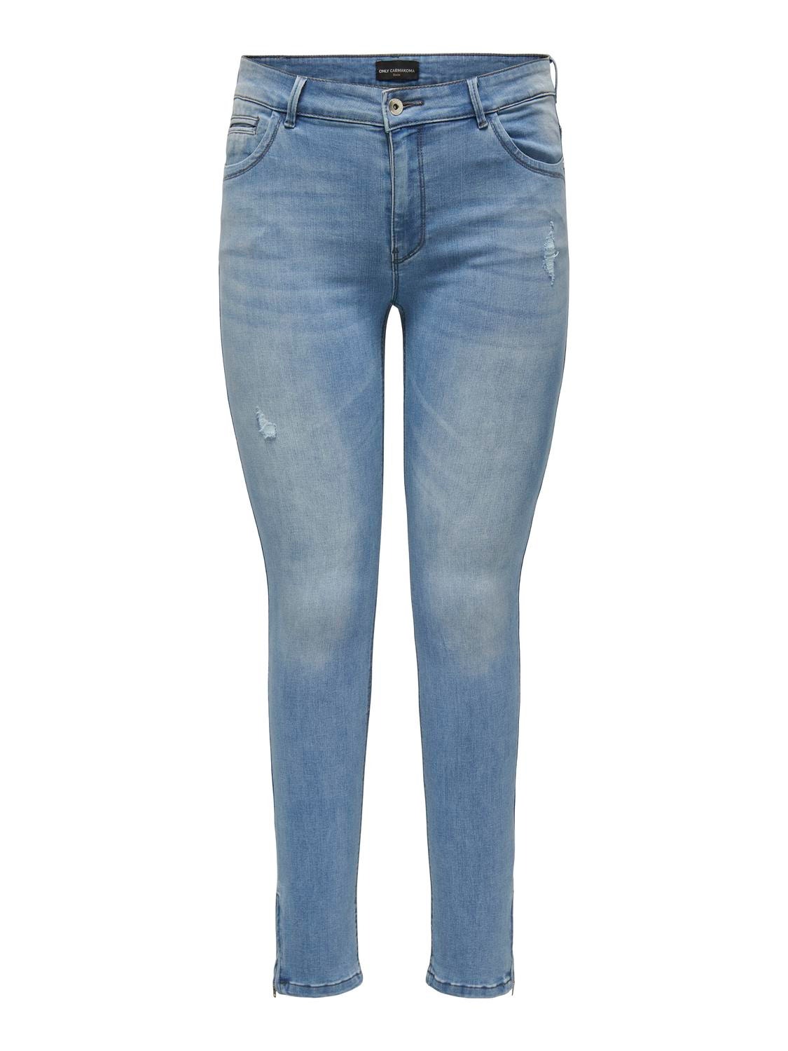 ONLY Jeans Skinny Fit Curve -Light Blue Denim - 15330714