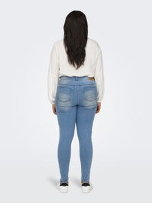 ONLY Skinny fit Curve Jeans -Light Blue Denim - 15330714