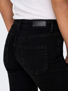 ONLY Sirge lõige Keskmine vöökoht Teksad -Black Denim - 15330777