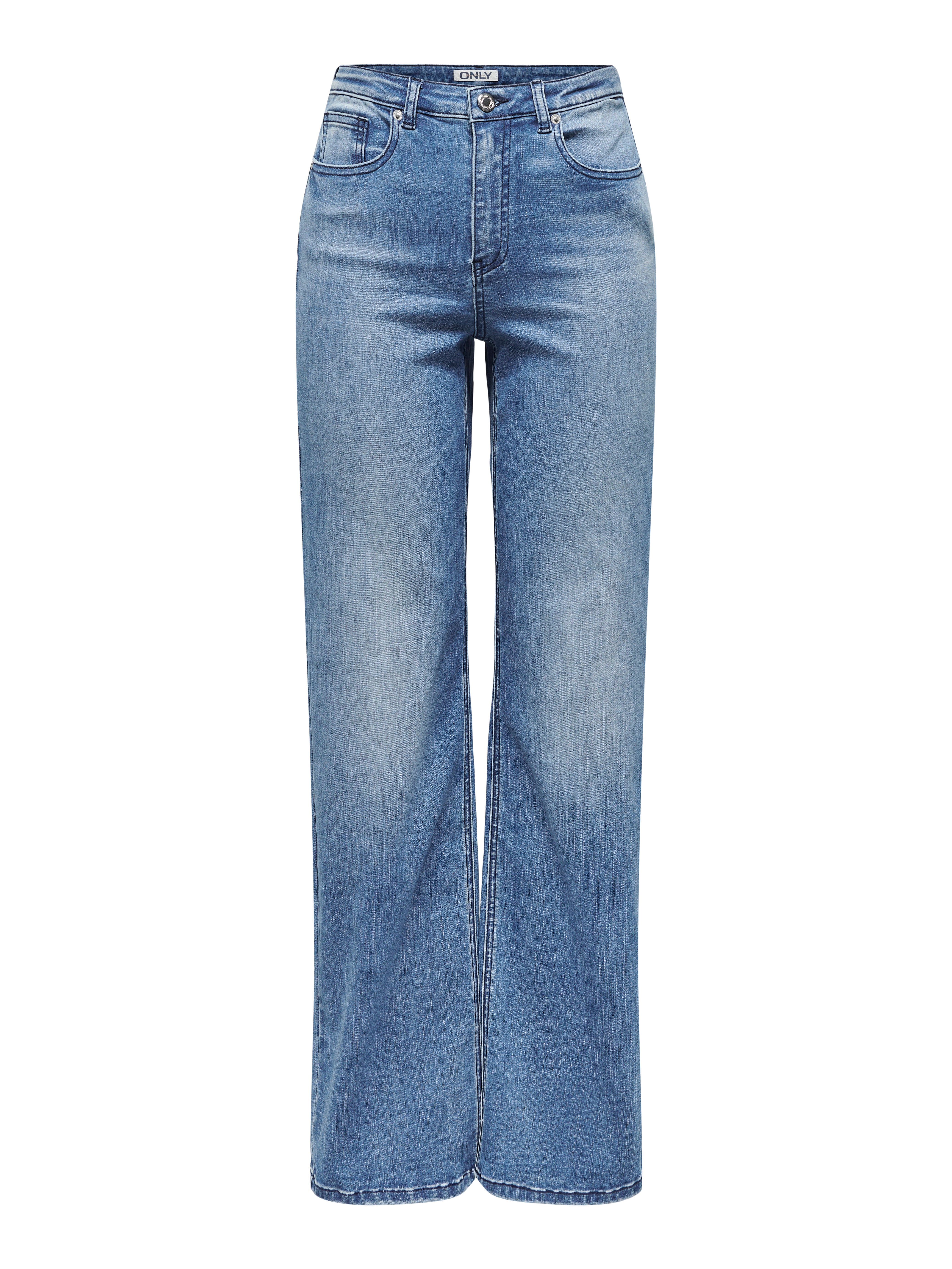 Thumbnail - Onljuicy-wauw Hohe Taille Weiter Beinschnitt Jeans