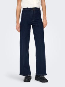 ONLY JDYVANESSA Høj talje Straight fit Jeans -Dark Blue Denim - 15330817